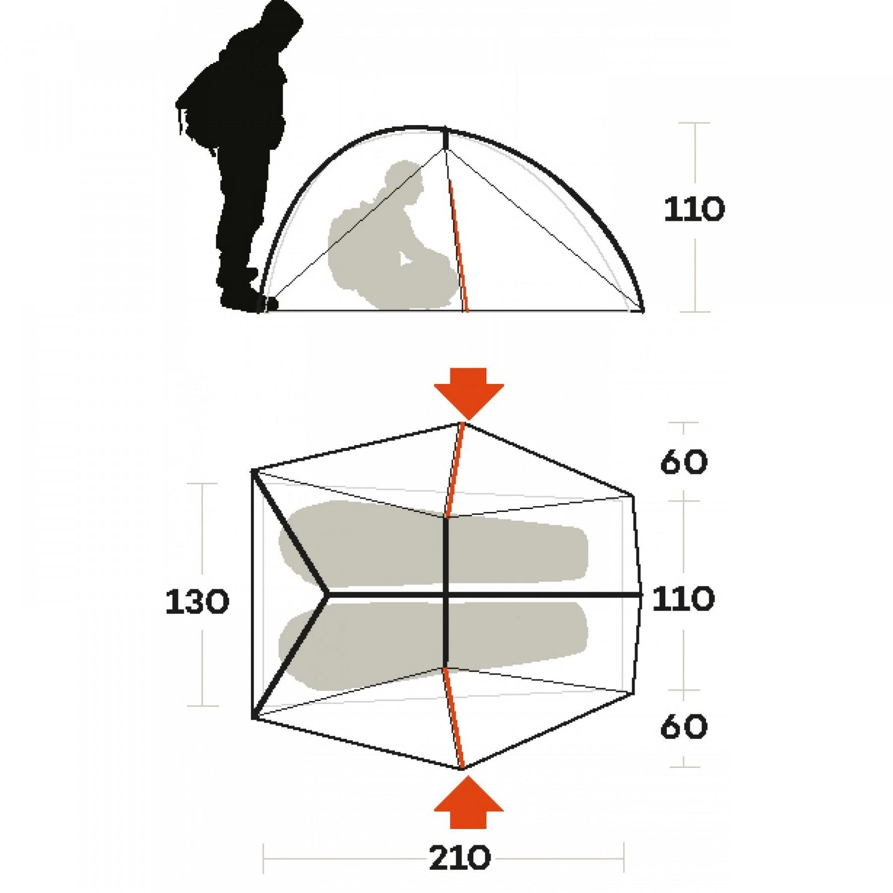 Tente 2 Places Ferrino Nemesi 6 Tente 2 Places Ferrino Nemesi – Image 4
