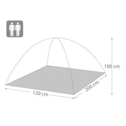 Tente De Camping Pour 2 Personnes Enfant Aktive [Taille 25x60x10 cm] -Randonnée en plein air aktive 930054 3